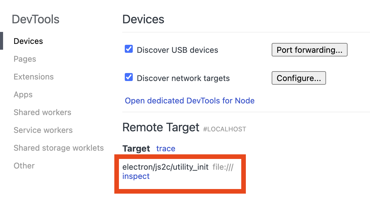 tracing overview with a new electron option